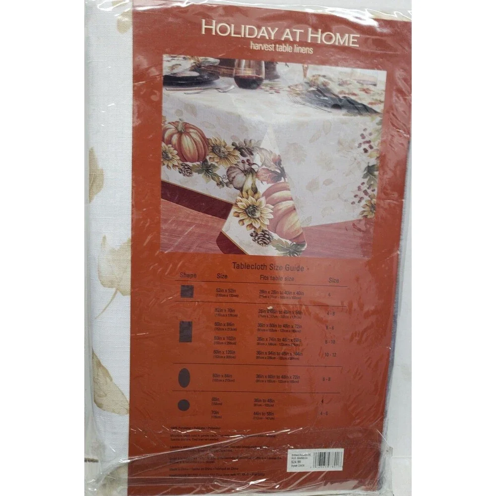 Fabric Tablecloth, 60